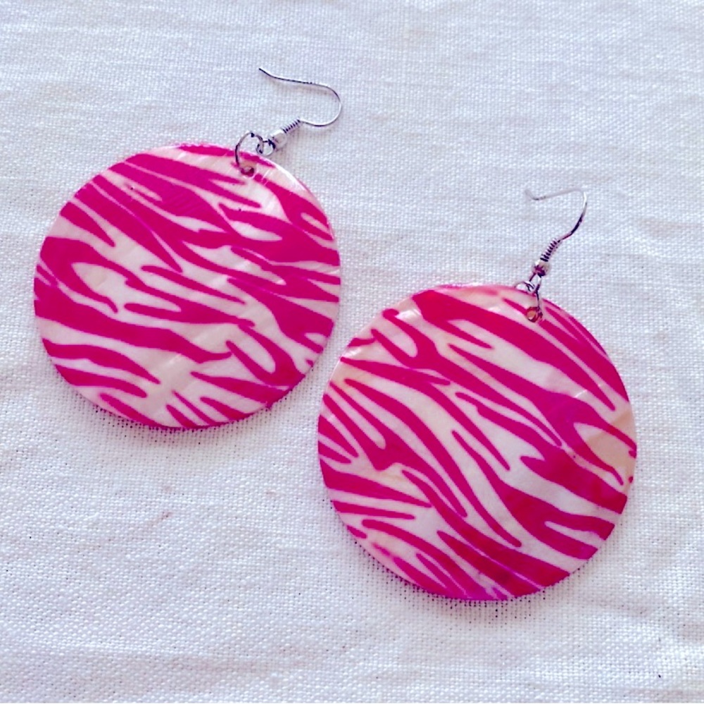 NWOT.  Mother of Pearl large statement earrings.